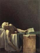 Jacques-Louis  David, death of marat